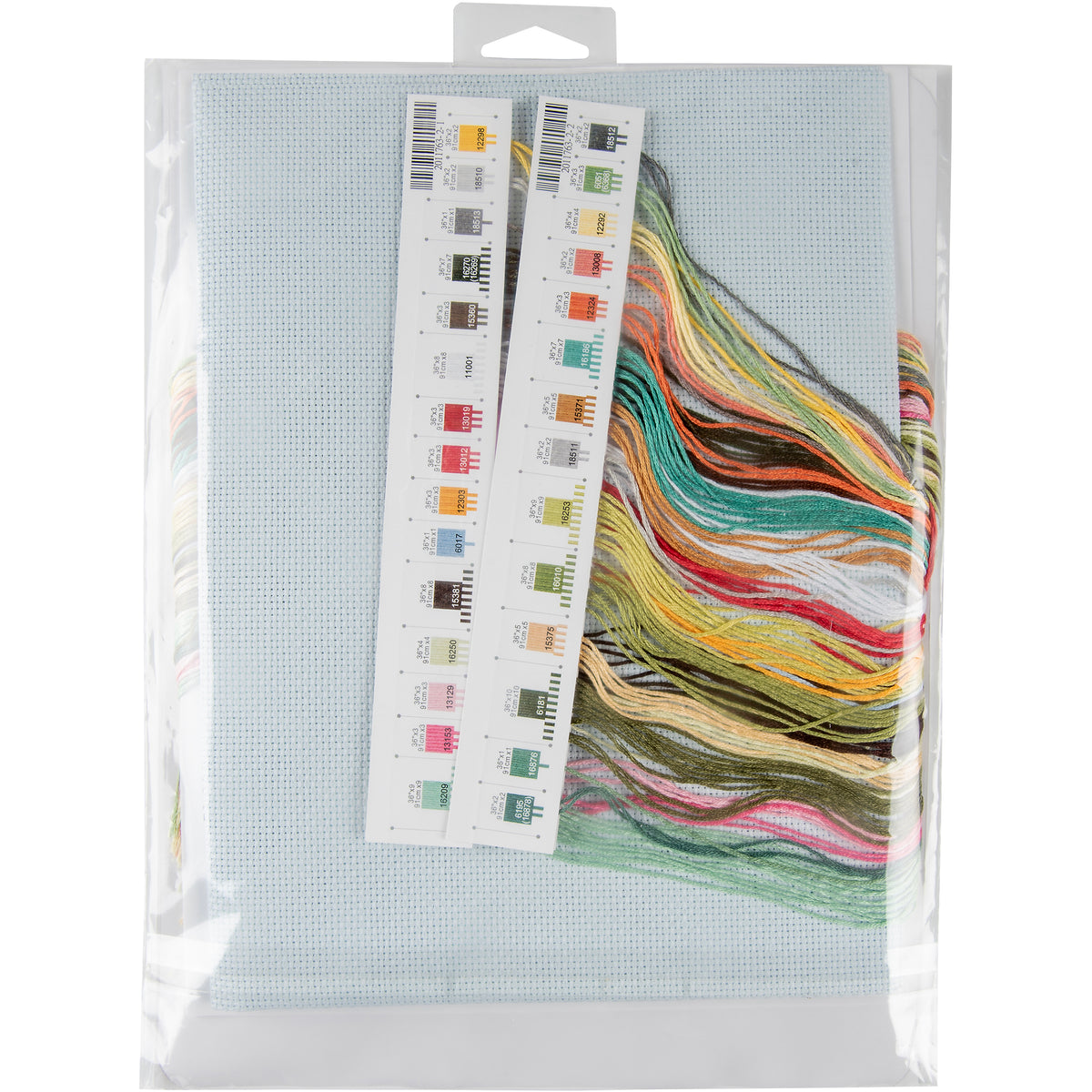 Flowers for Sale cross stitch kit showing a floral stitched design