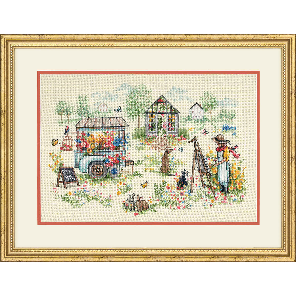 Dimensions Blissful Moments cross stitch kit design