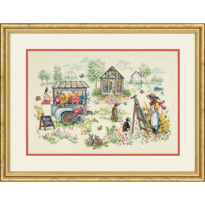 Dimensions Blissful Moments cross stitch kit design