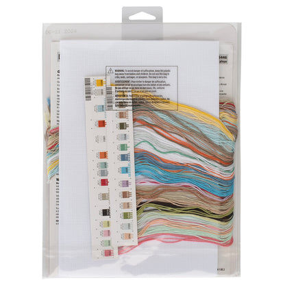 Dimensions Beach Huts cross stitch kit design