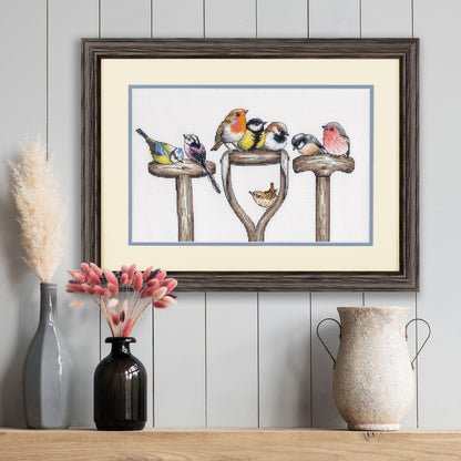 Dimensions Forks and Feathers cross stitch kit design
