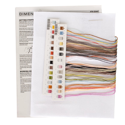 Dimensions Forks and Feathers cross stitch kit design