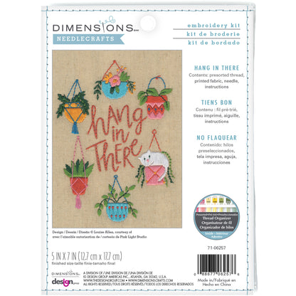 Dimensions Hang in There embroidery kit