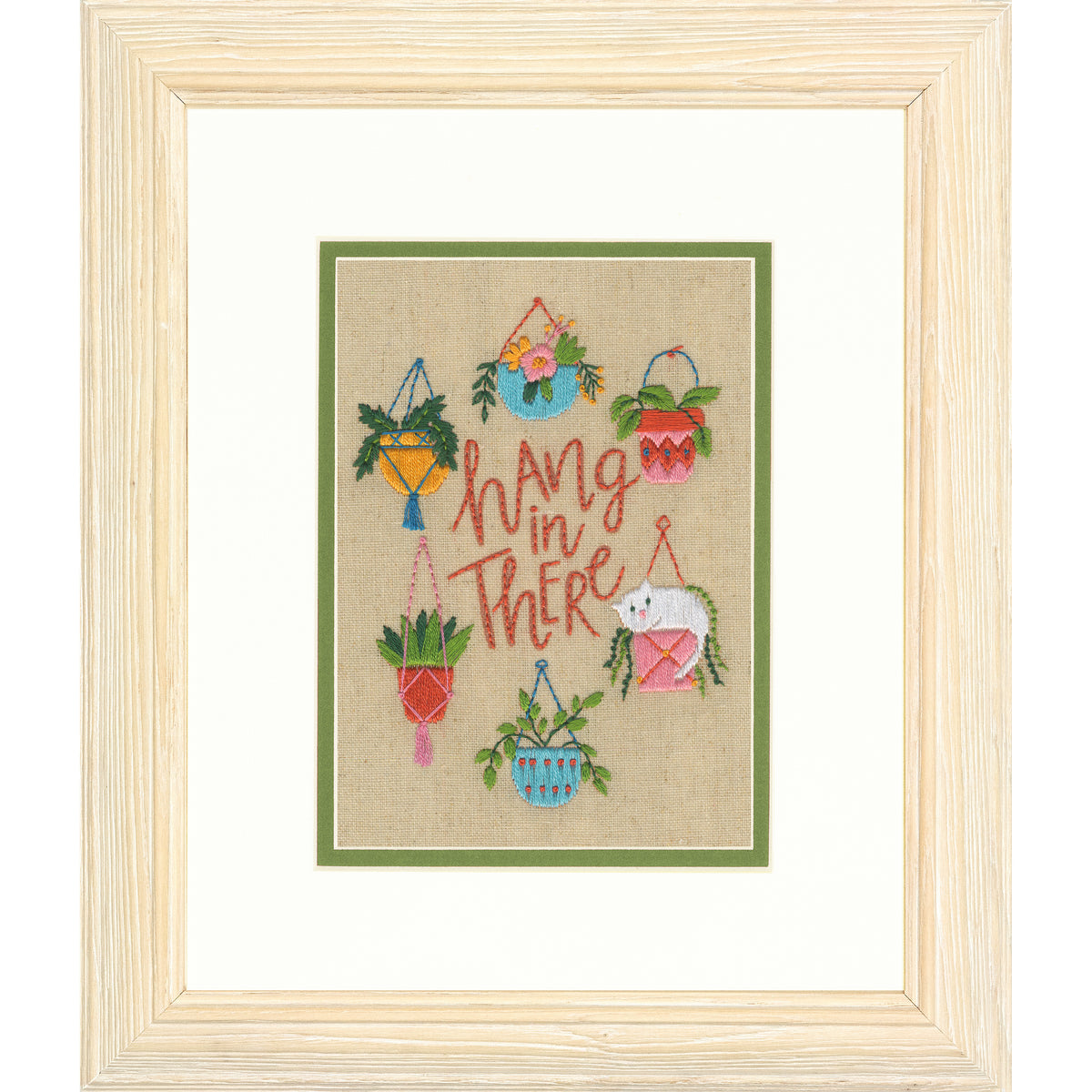 Dimensions Hang in There embroidery kit