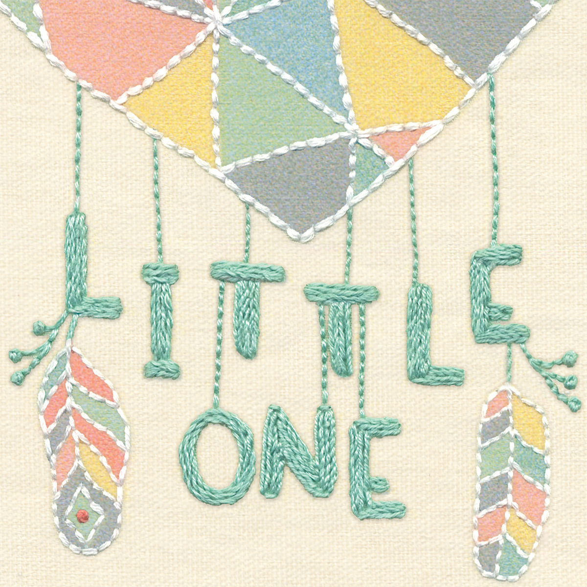 Dimensions Little Dreamcatcher birth record embroidery kit