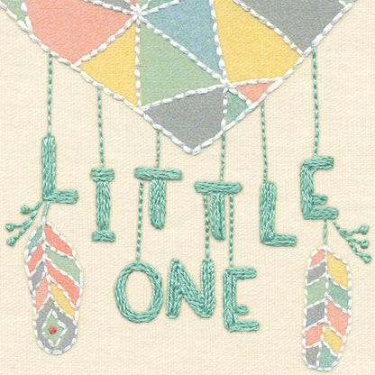 Dimensions Little Dreamcatcher birth record embroidery kit