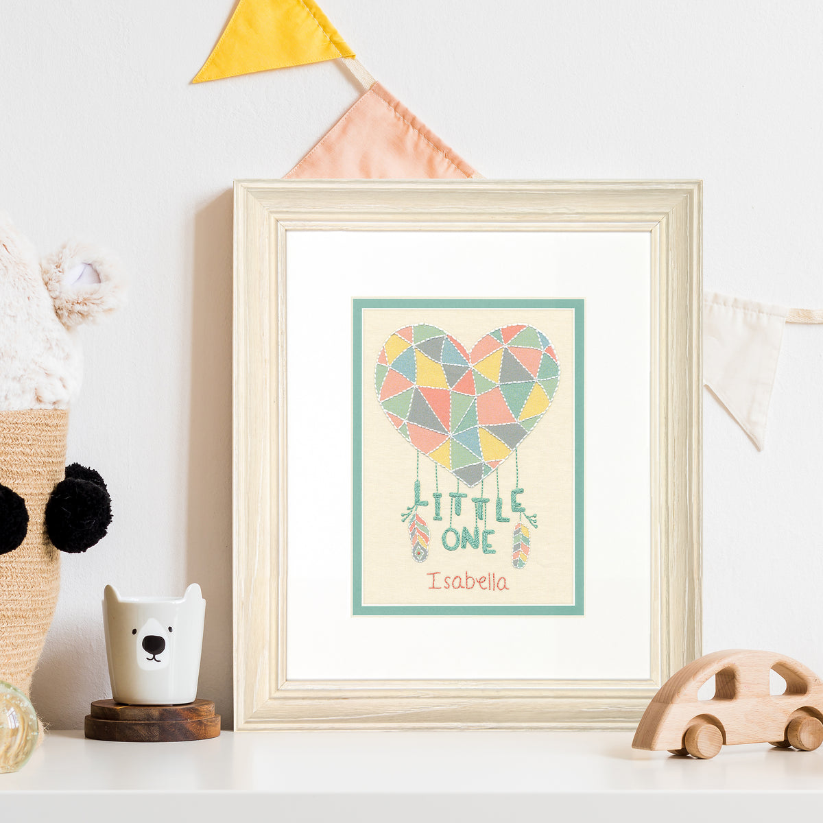 Dimensions Little Dreamcatcher birth record embroidery kit