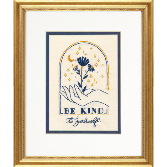 Dimensions Be Kind to Yourself mini crewel embroidery kit