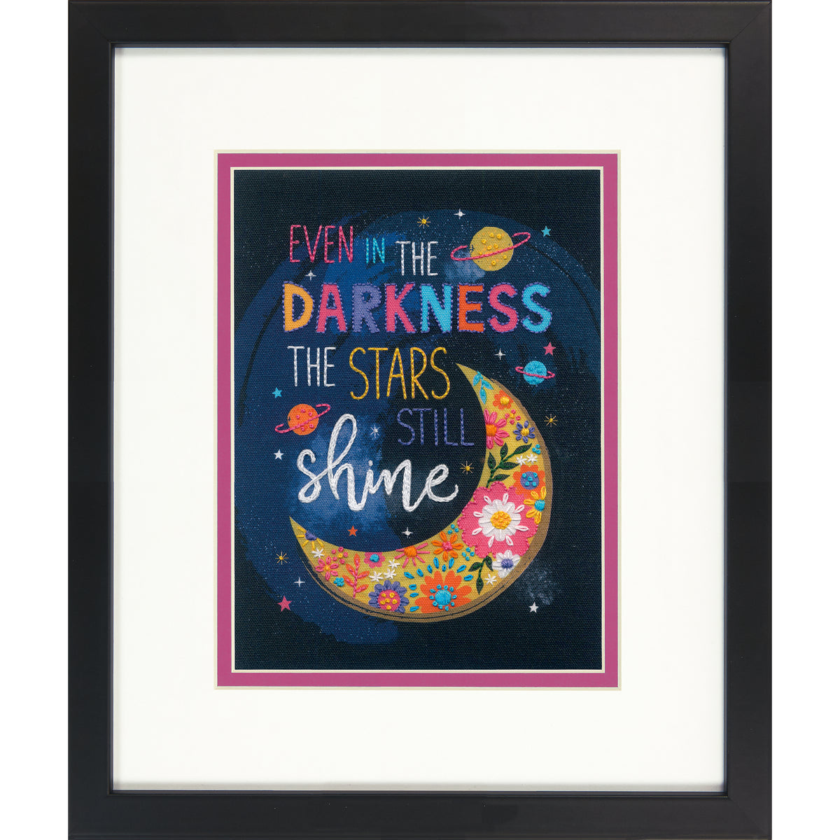 Dimensions Stars Shine embroidery kit design