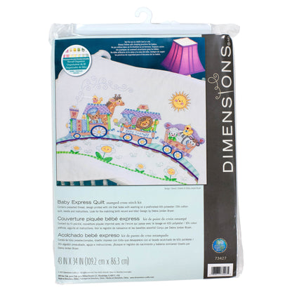 Dimensions Baby Express stamped cross stitch baby quilt