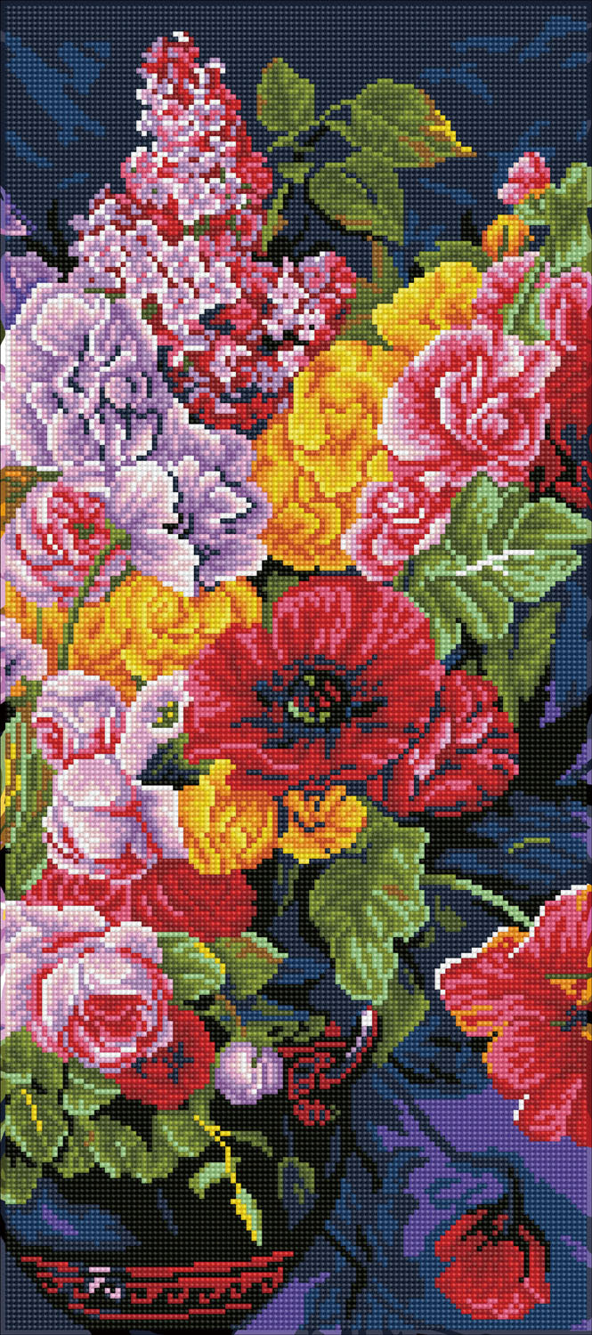 Diamond Dotz Romantic Bouquet diamond painting kit showing a flower bouquet