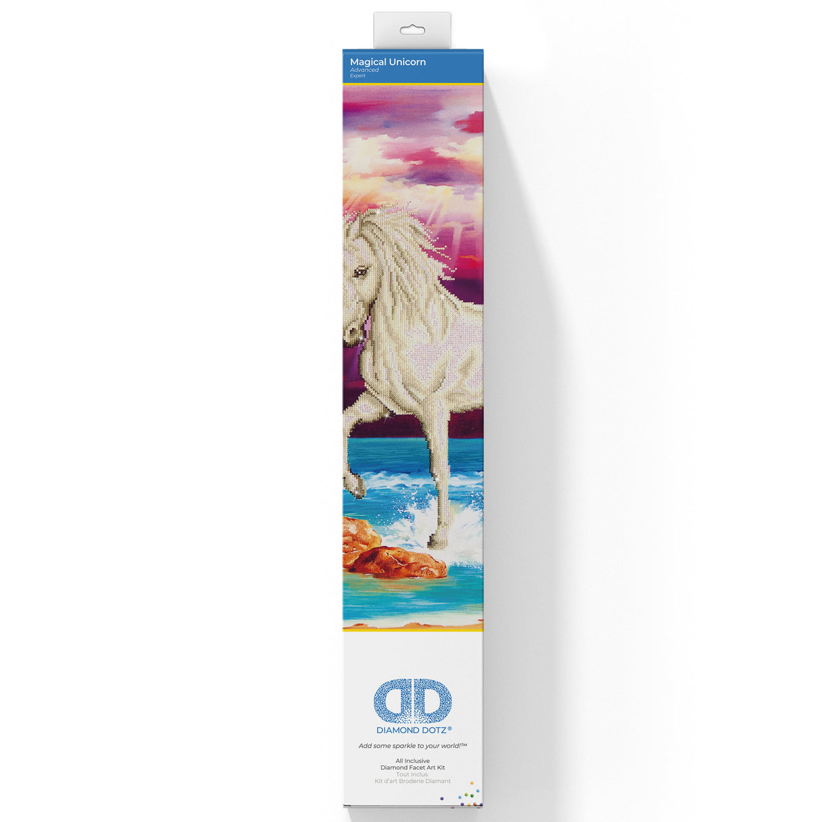 Diamond Dotz Magical Unicorn diamond painting kit showing a unicorn