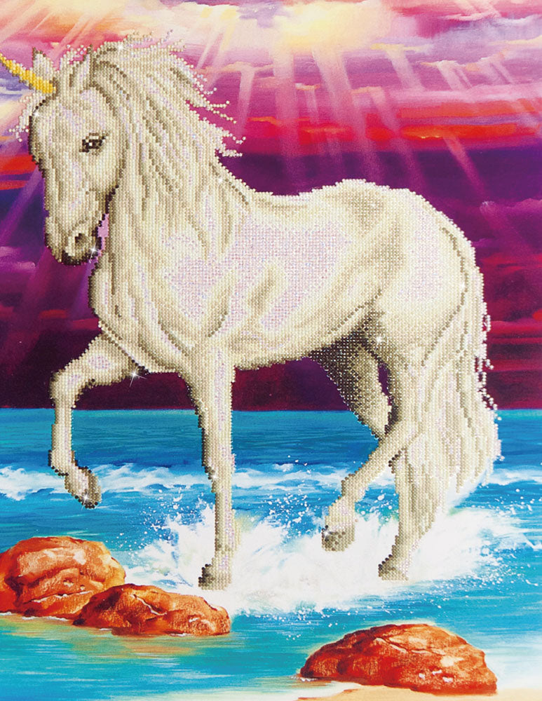 Diamond Dotz Magical Unicorn diamond painting kit showing a unicorn
