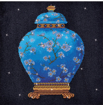Diamond Dotz Blue Vase diamond painting kit design