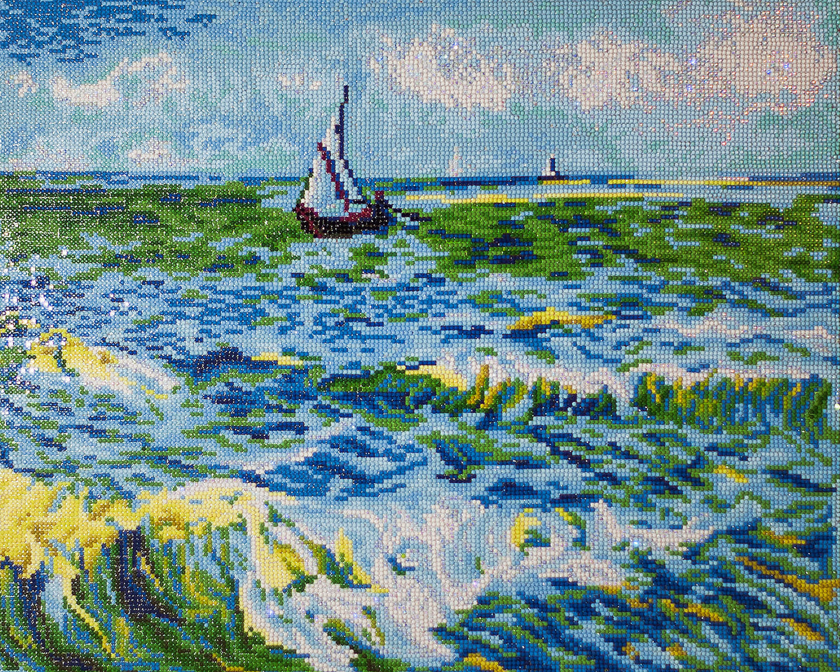 Diamond Dotz Seascape Saint Maries diamond painting kit design