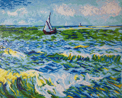 Diamond Dotz Seascape Saint Maries diamond painting kit design