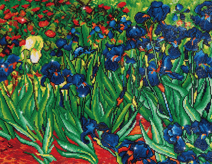 Diamond Dotz Irises (Van Gogh) diamond painting kit design