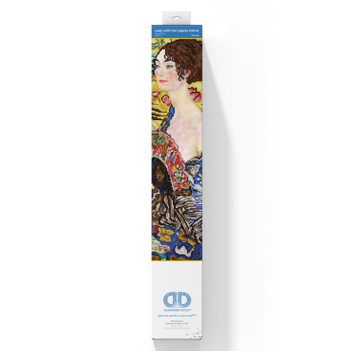 Diamond Dotz Lady With Fan (Apres Klimt) diamond painting kit design