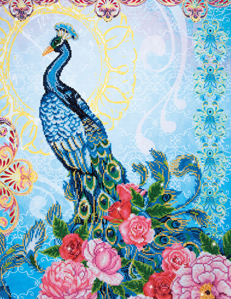Diamond Dotz Exotic Peacock diamond painting kit design