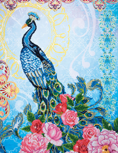 Diamond Dotz Exotic Peacock diamond painting kit design