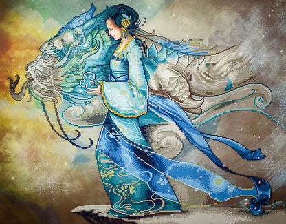 Diamond Dotz Dragon Princess diamond painting kit design