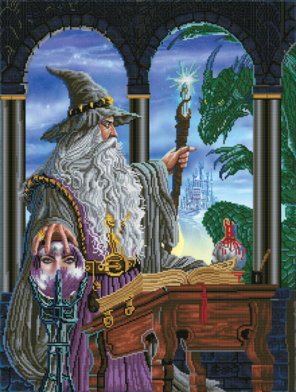 Diamond Dotz Wizard's Emissary diamond painting kit design
