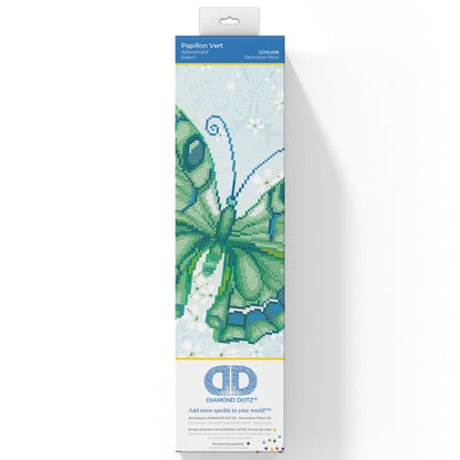 Diamond Dotz Papillon Vert diamond painting kit design