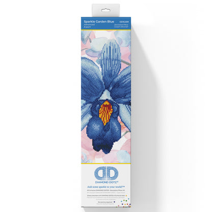 Diamond Dotz Sparkle Garden blue diamond painting pillow kit