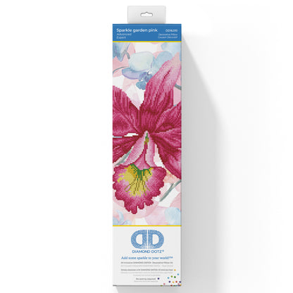 Diamond Dotz Sparkle Garden pink diamond painting pillow kit