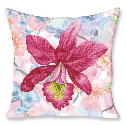 Diamond Dotz Sparkle Garden pink diamond painting pillow kit