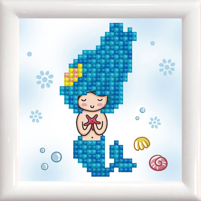 Diamond Dotz Sea Star diamond painting kit with frame showing a sea star