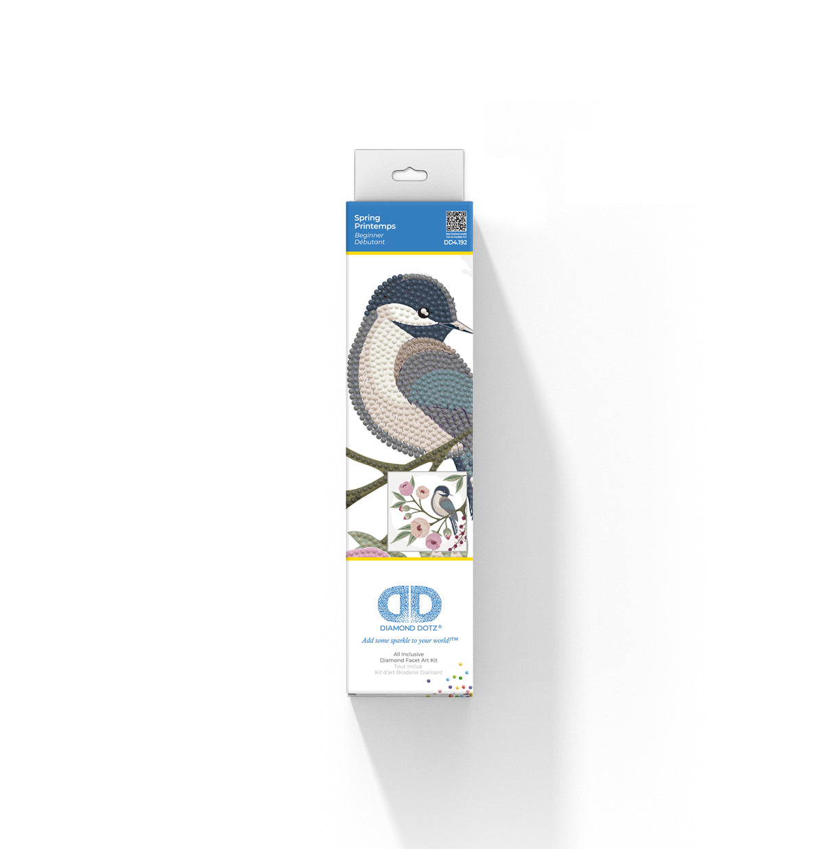 Diamond painting design of a spring wildlife scene