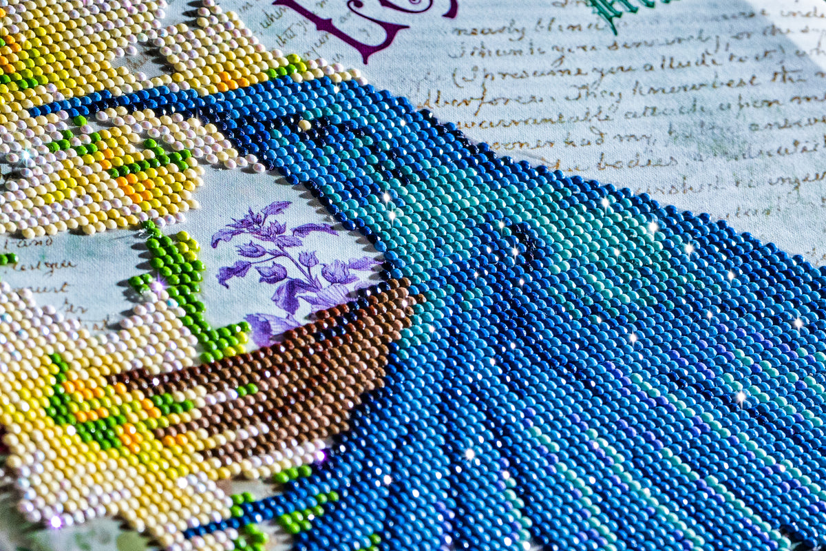 Diamond Dotz Hummingbird Travels diamond painting kit showing a hummingbird