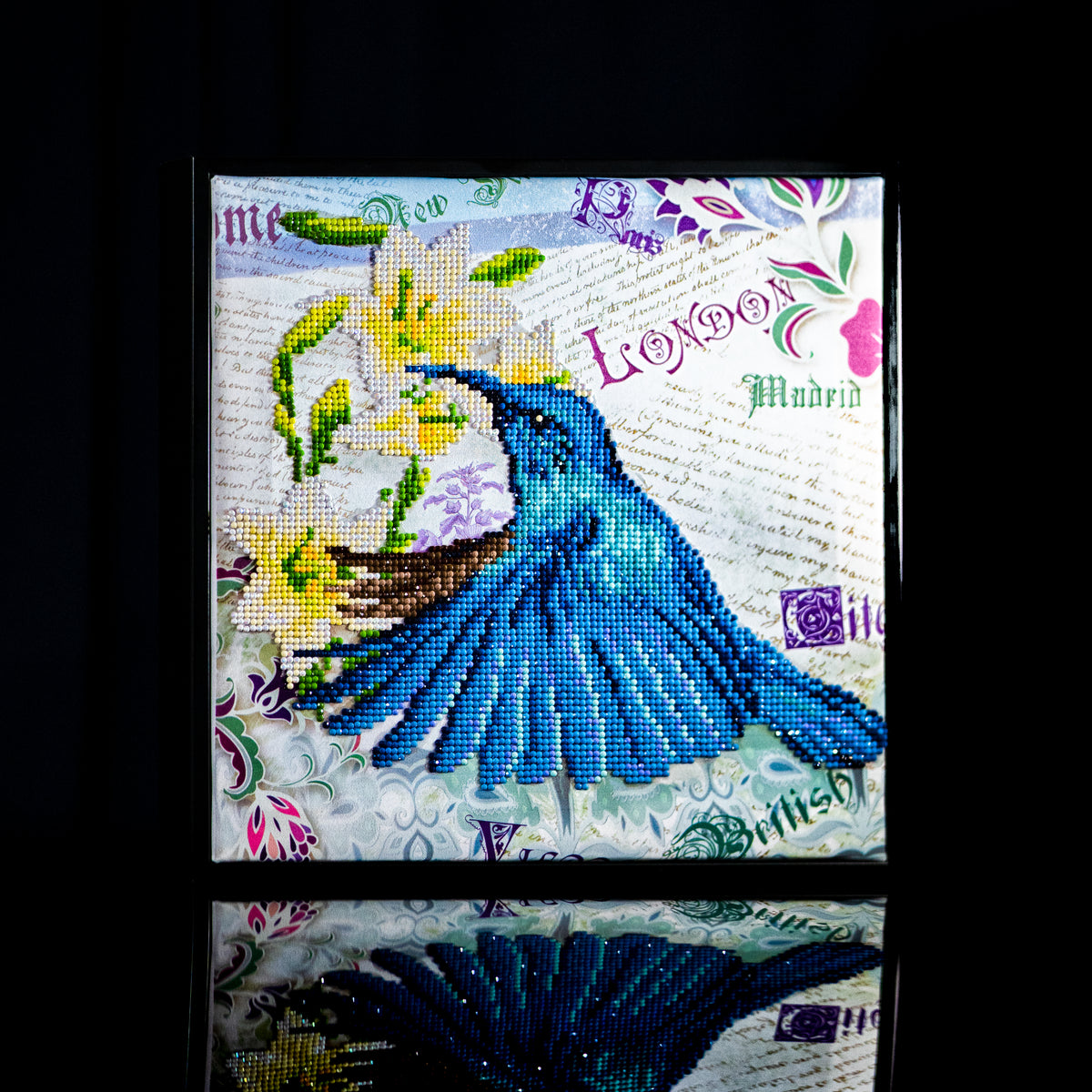 Diamond Dotz Hummingbird Travels diamond painting kit showing a hummingbird