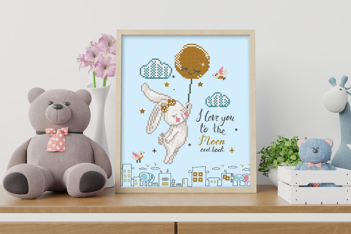 Diamond Dotz Love You To The Moon & Back diamond painting kit picture