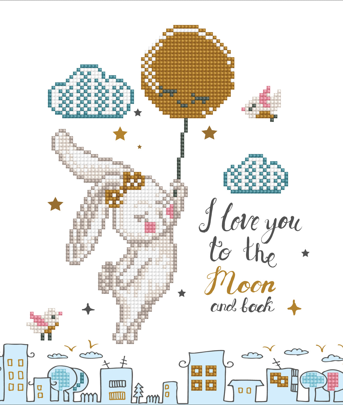 Diamond Dotz Love You To The Moon & Back diamond painting kit picture