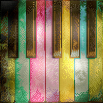 Diamond Dotz Piano Rainbow diamond painting kit picture