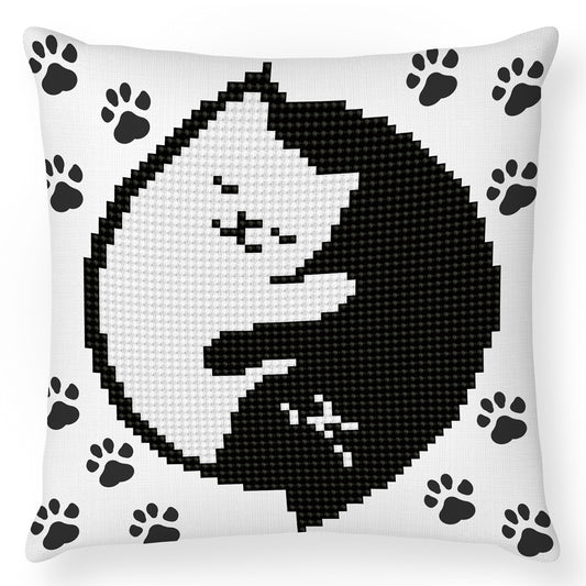 Diamond Dotz Kitty Glow diamond painted cushion