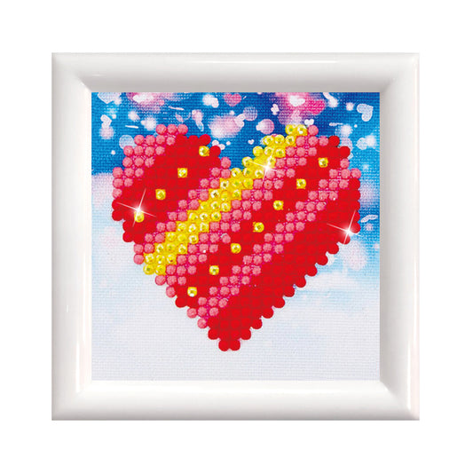 Diamond Dotz Patchwork Heart diamond painting kit with frame