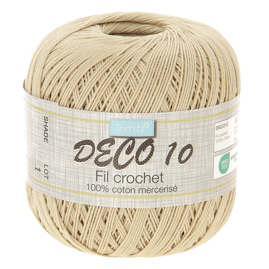 Ball of natural Trimits Deco 10 yarn
