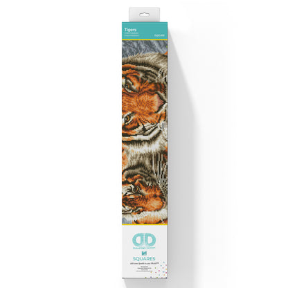 Diamond Dotz Squares Tigers diamond painting design
