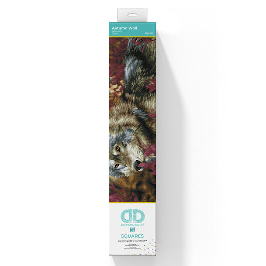 Diamond Dotz Squares Autumn Wolf diamond painting design