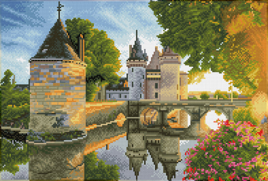 Diamond Dotz Squares River Castle diamond painting design