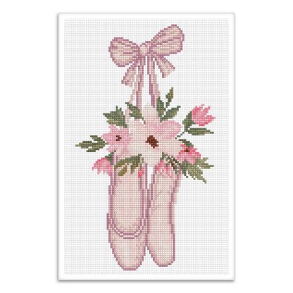 Diamond Dotz Squares Ballet Slippers diamond painting design
