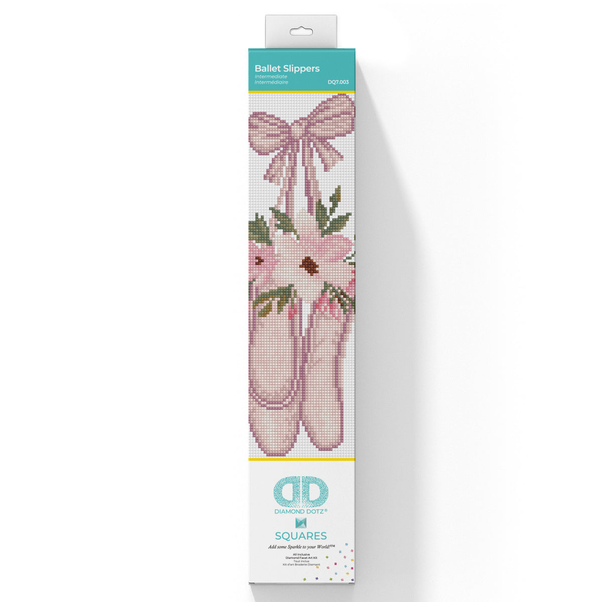 Diamond Dotz Squares Ballet Slippers diamond painting design