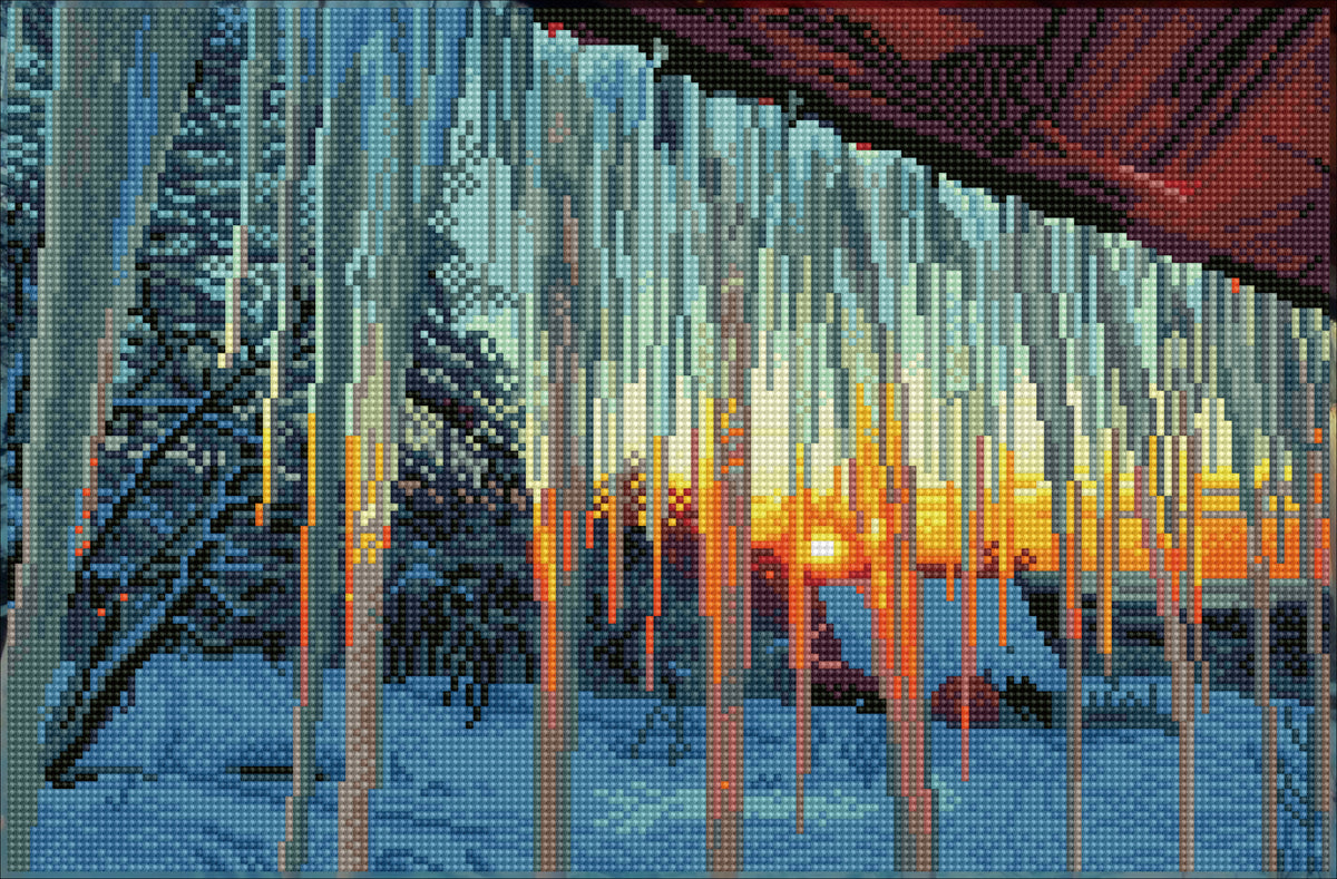Diamond Dotz Squares Frosty Morn diamond painting kit