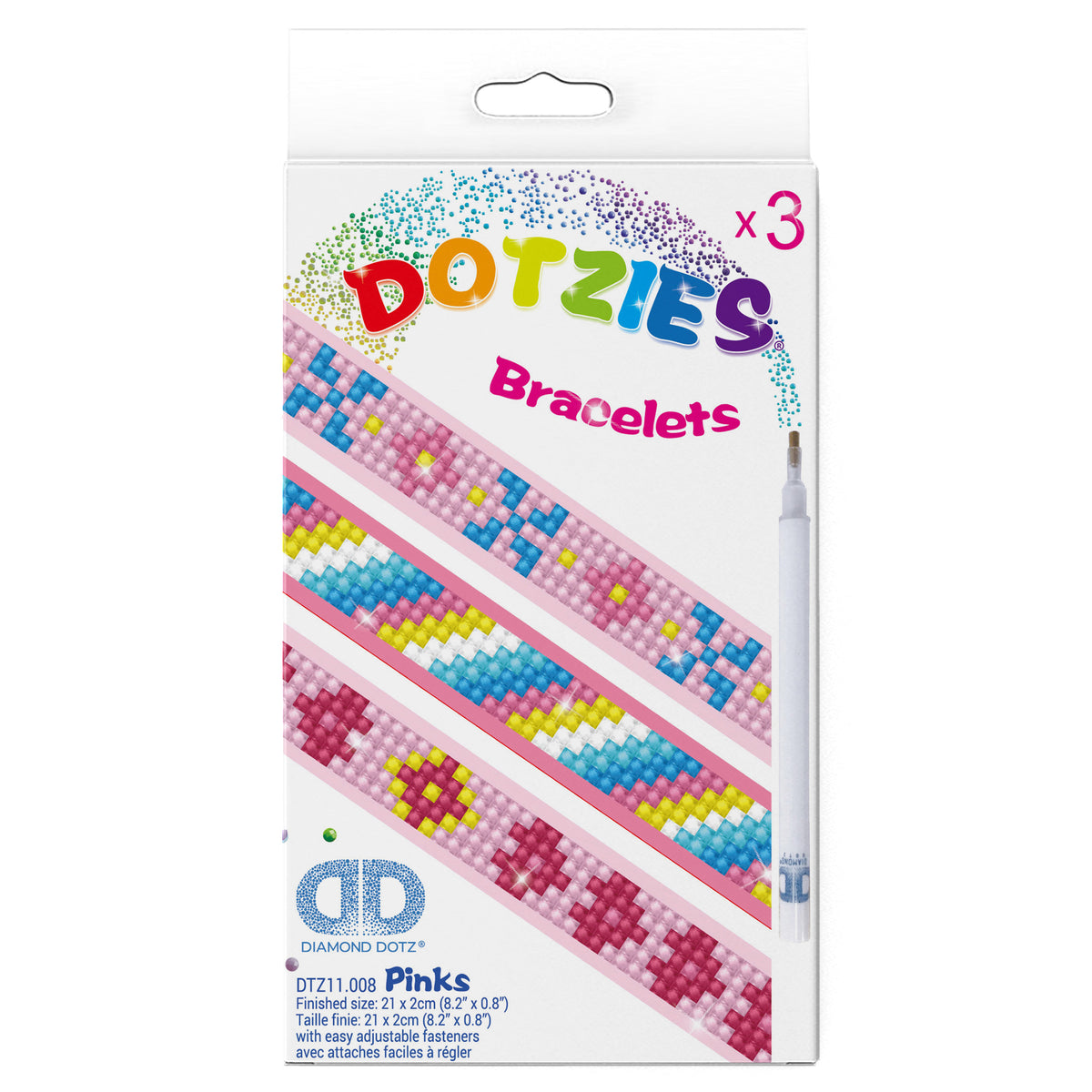 Diamond Dotz Dotzies - Bracelet Kit - Pinks