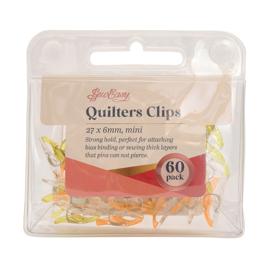Sew Easy mini transparent quilters clips
