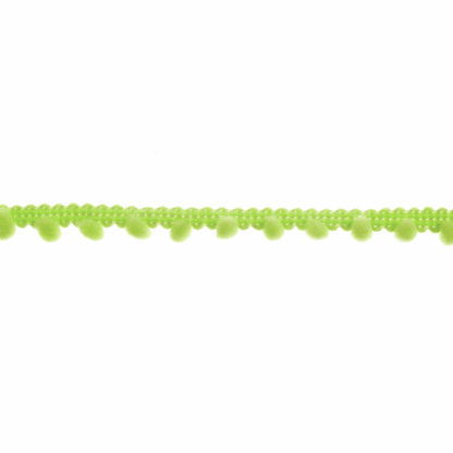Trimits Small Lime Pom Pom Trim Edging - 27.4m x 7mm (Full roll)