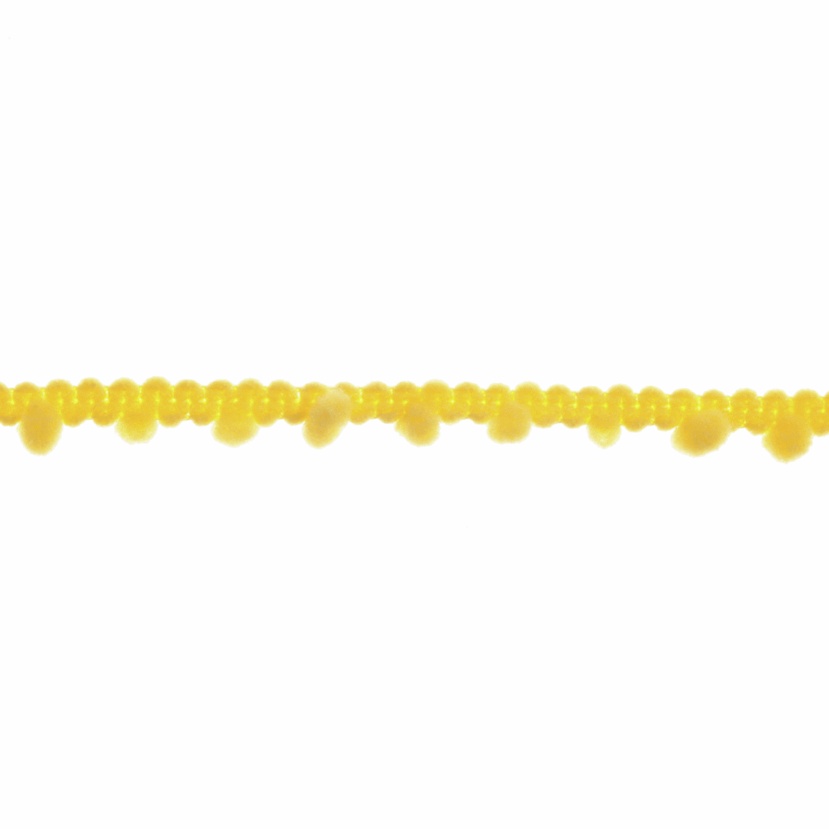 Trimits Small Yellow Pom Pom Trim Edging - 27.4m x 7mm (Full roll)